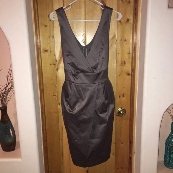 Charcoal Gray Social Dress - Picture 1 of 2